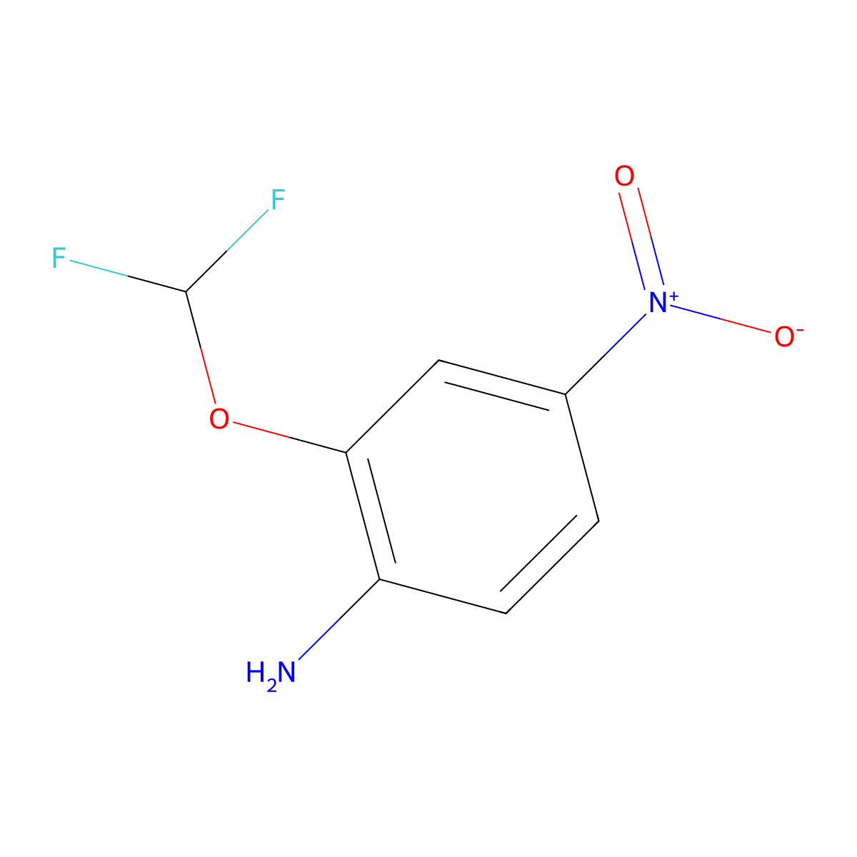 2-(Difluoromethoxy)-4-nitroaniline molecular structure, CAS 22236-06-2