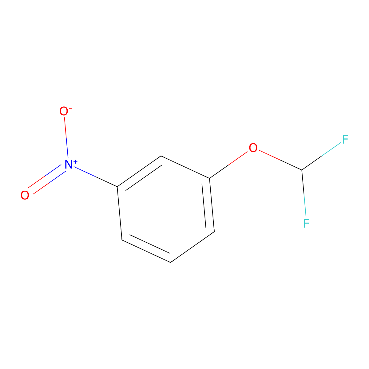 3-(Difluoromethoxy)nitrobenzene molecular structure, CAS 22236-07-3