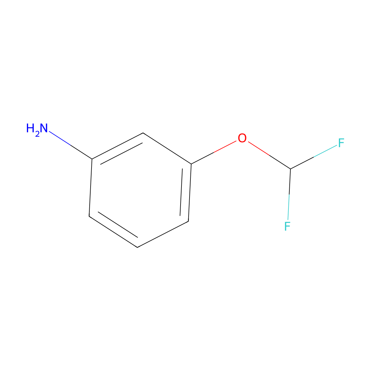 3-(Difluoromethoxy)aniline molecular structure, CAS 22236-08-4