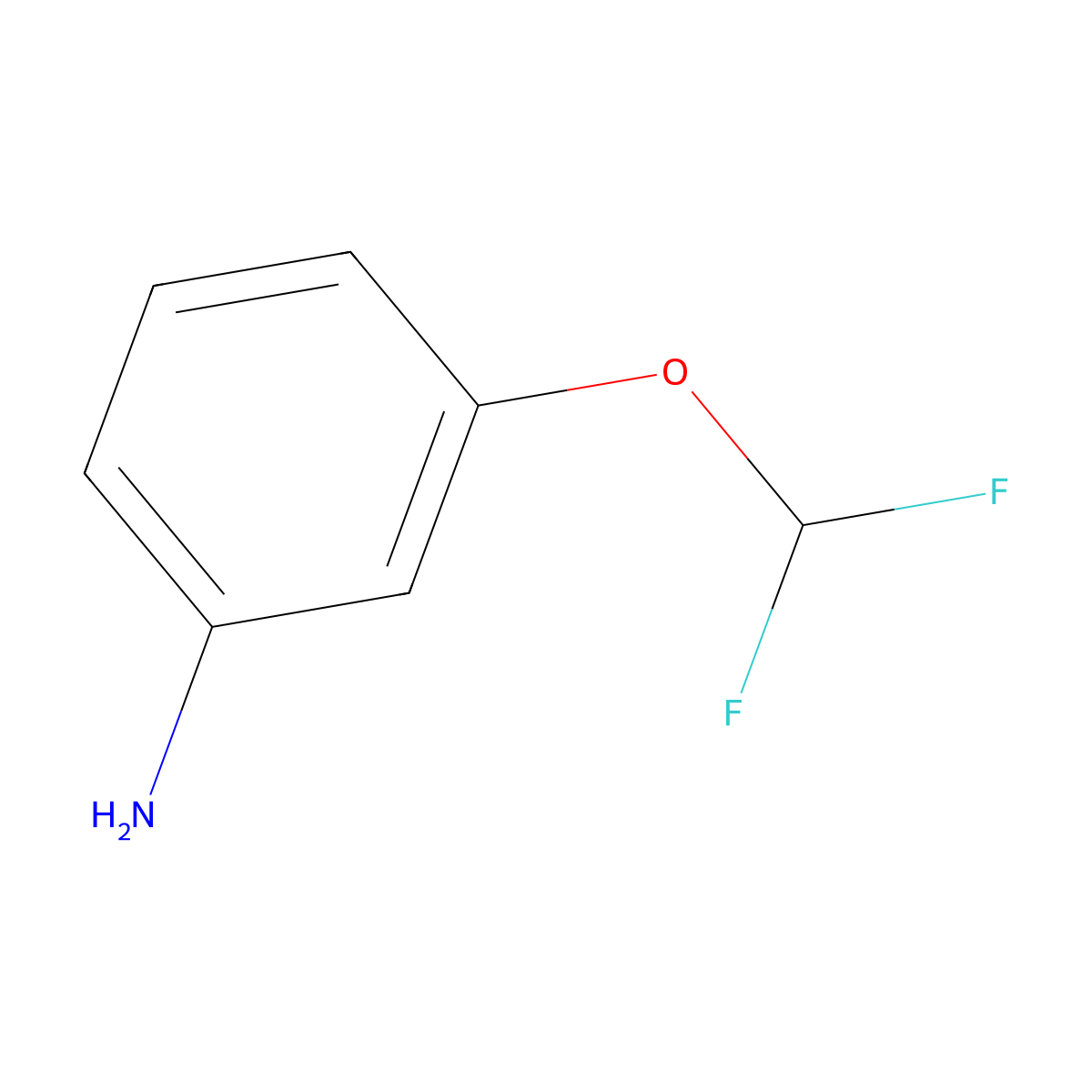 3-(Difluoromethoxy)aniline molecular structure, CAS 22236-08-4