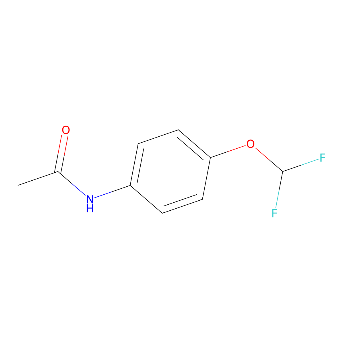 N-(4-(Difluoromethoxy)phenyl)acetamide molecular structure, CAS 22236-11-9
