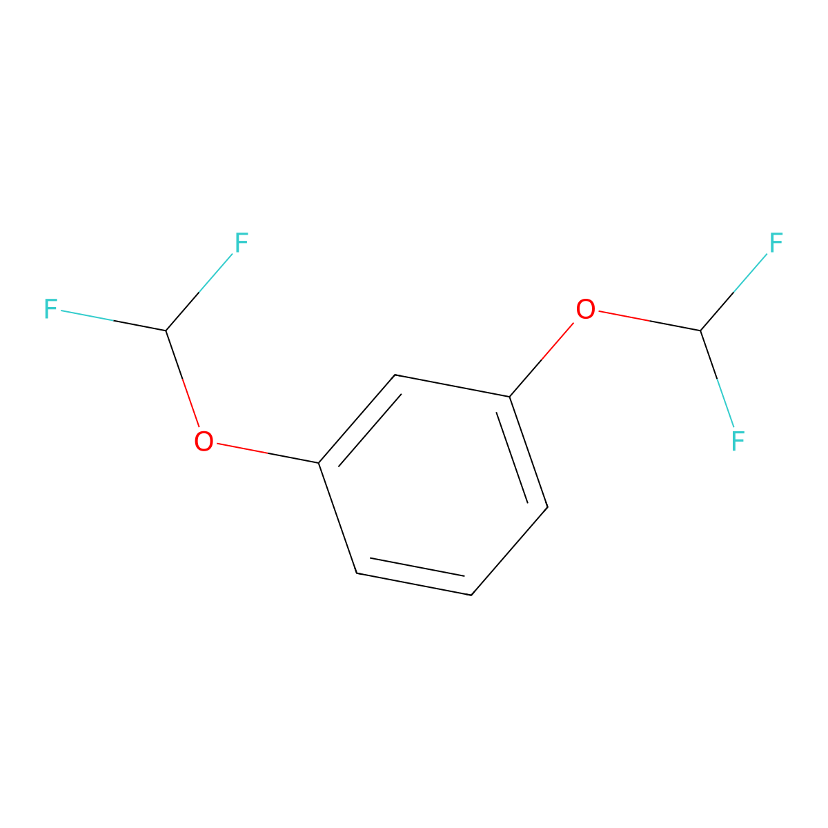 1,3-Bis(difluoromethoxy)benzene molecular structure, CAS 22236-12-0