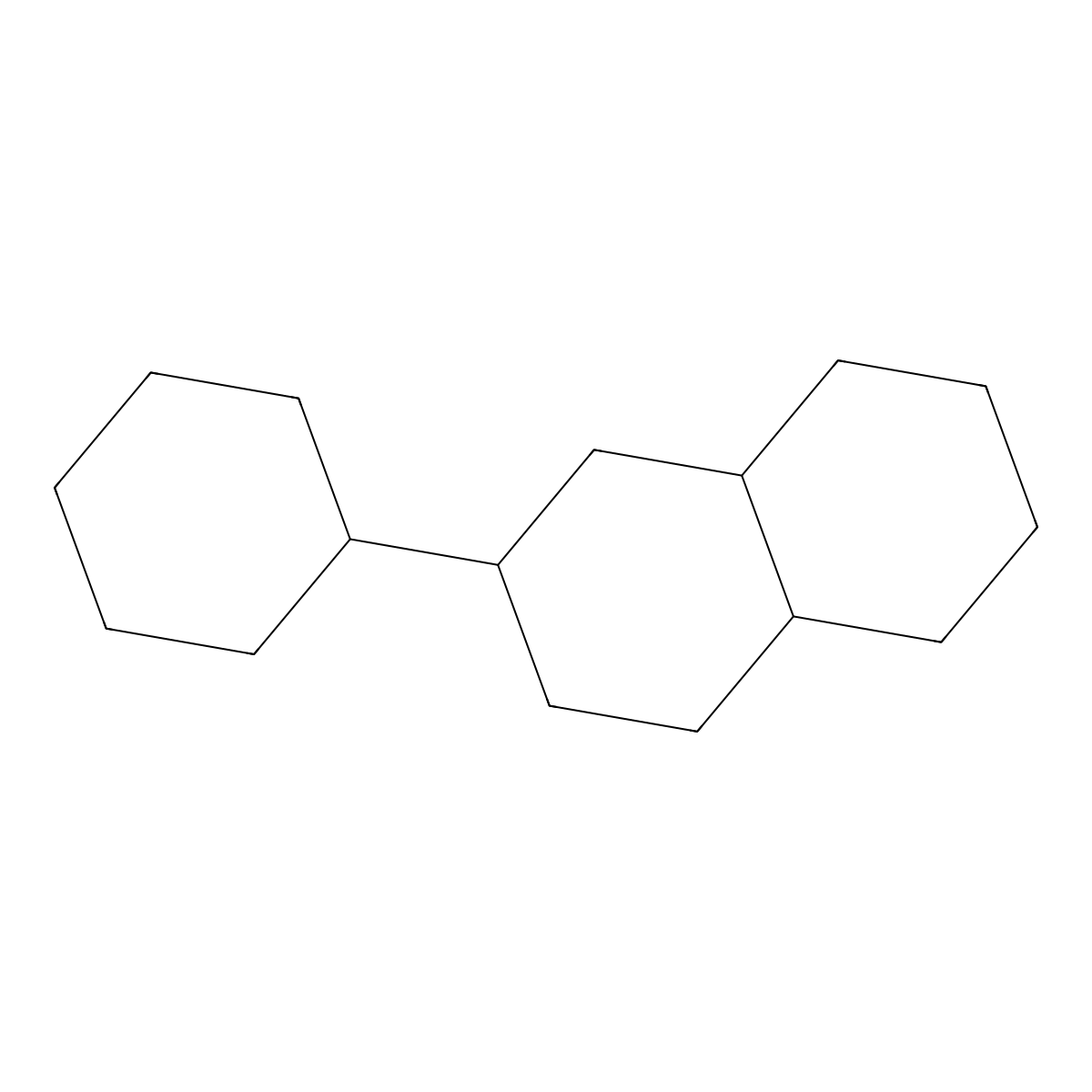 2-Cyclohexyldecahydronaphthalene molecular structure, CAS 22236-67-5