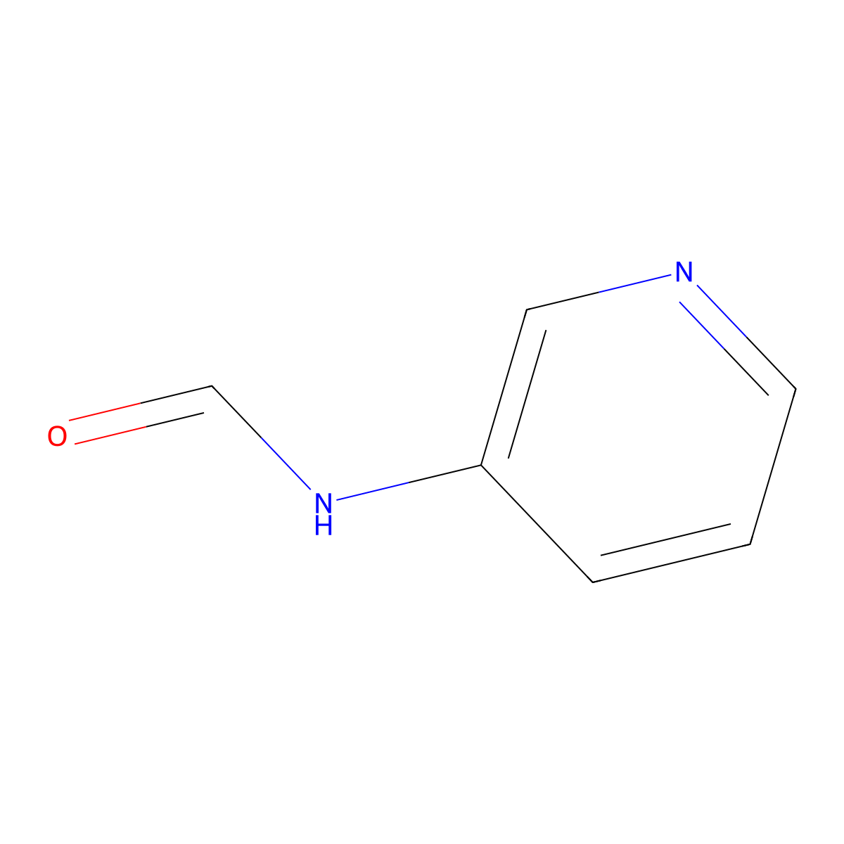 N-Pyridin-3-yl-formamide molecular structure, CAS 22236-96-0