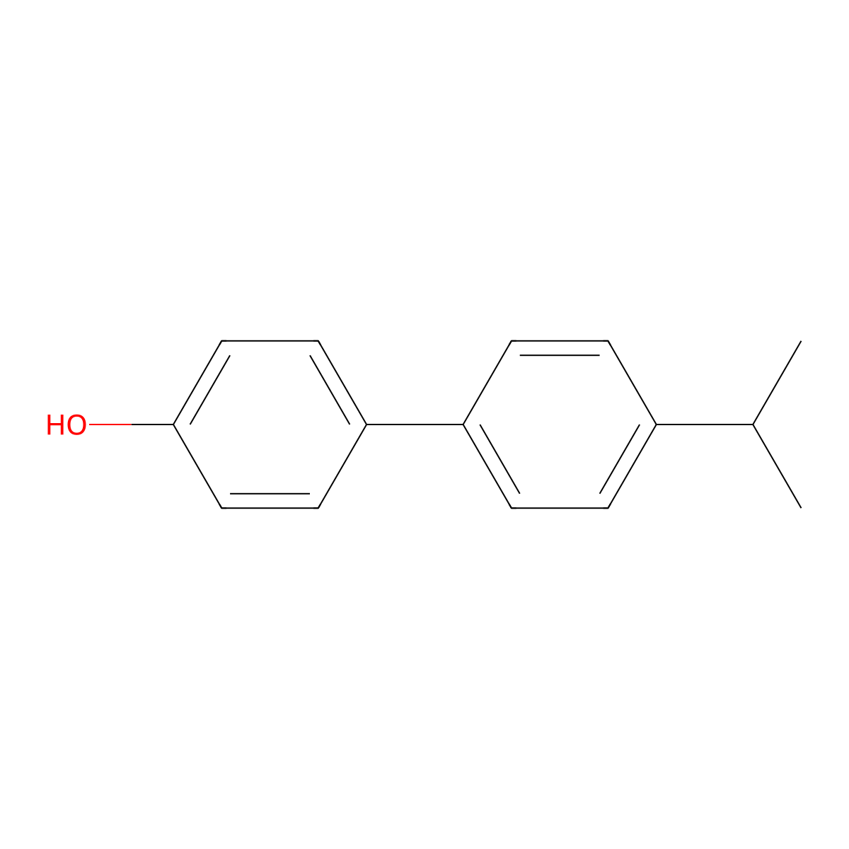 4'-(1-Methylethyl)(1,1'-biphenyl)-4-ol molecular structure, CAS 22239-54-9