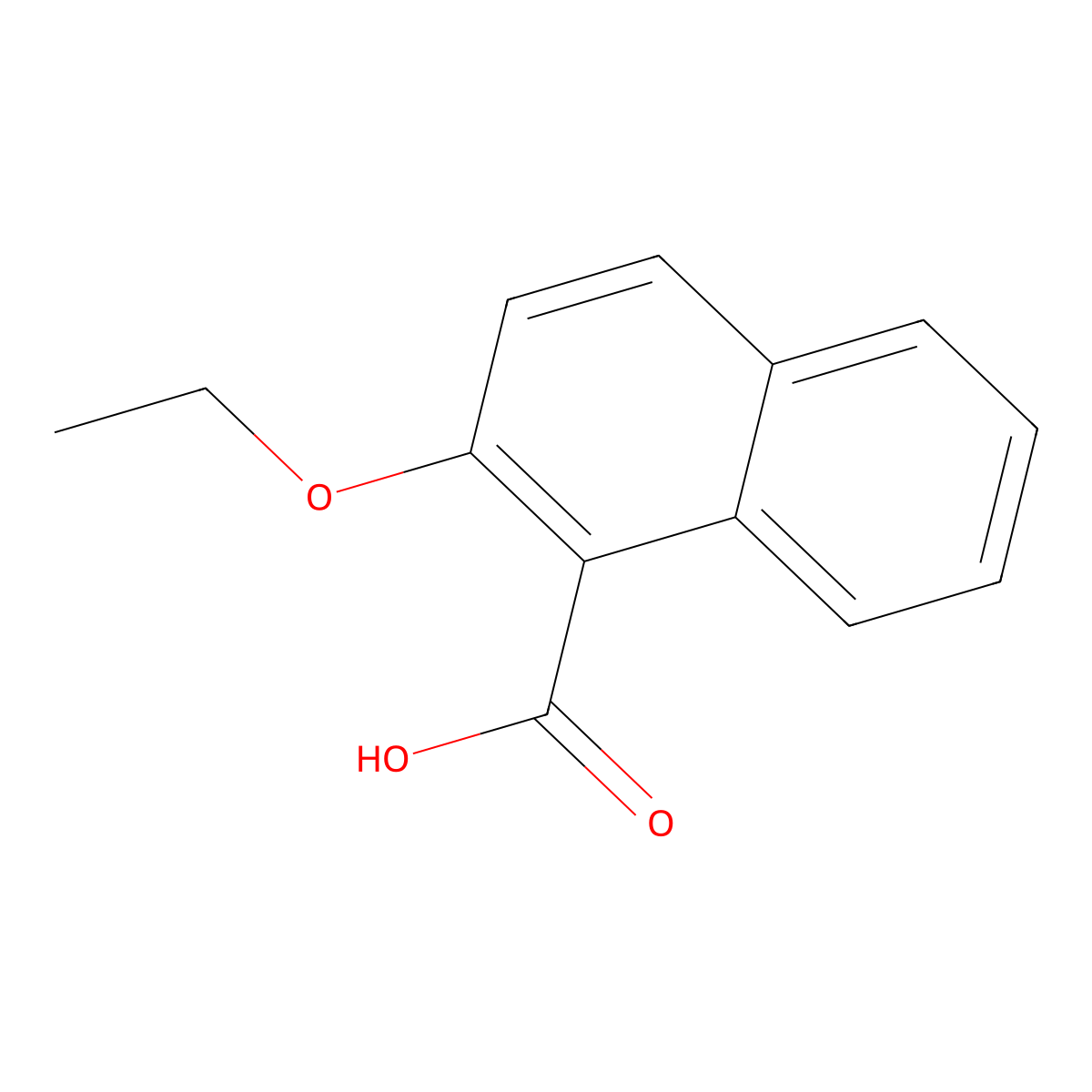 2-Ethoxy-1-naphthoic acid molecular structure, CAS 2224-00-2