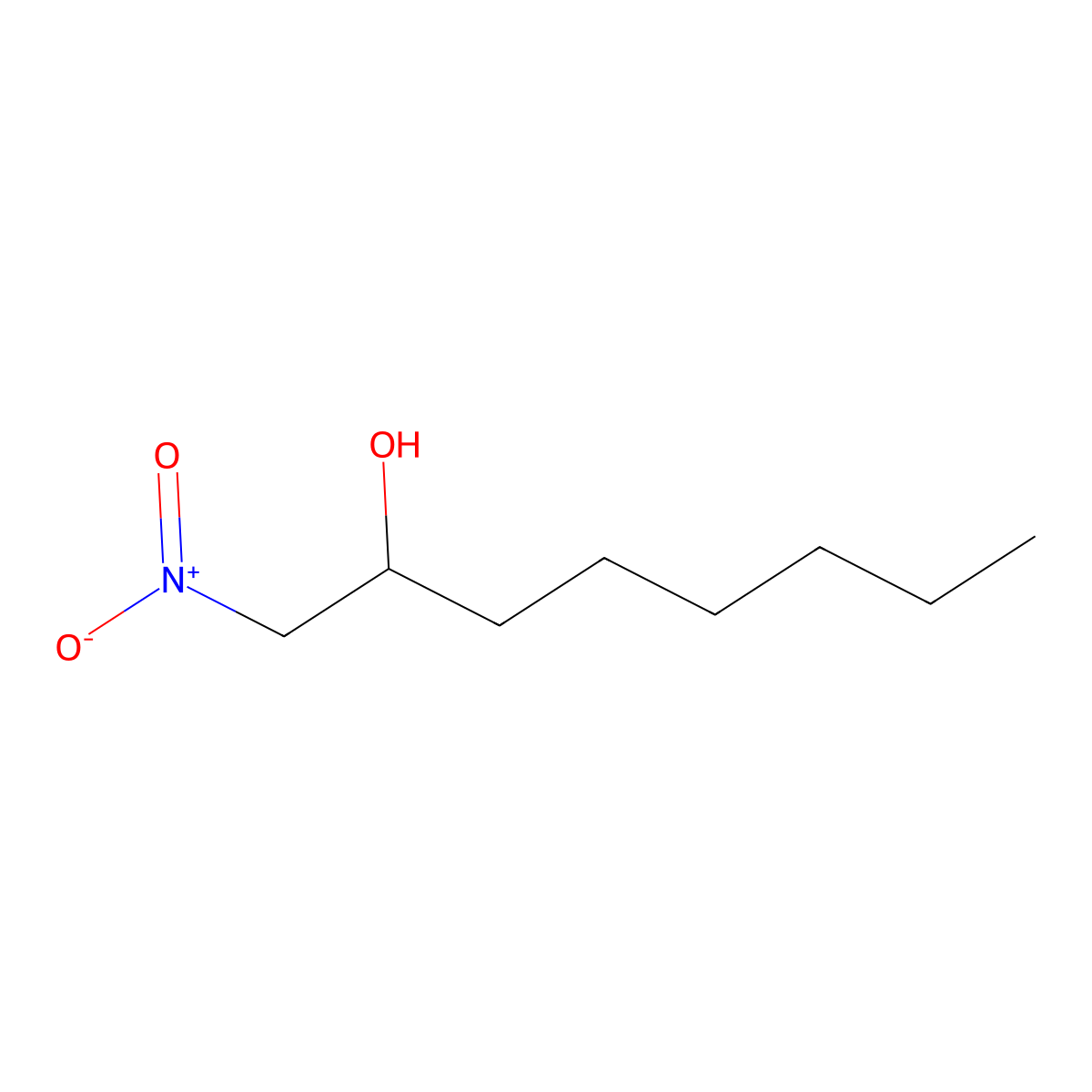 2-Octanol, 1-nitro- molecular structure, CAS 2224-39-7