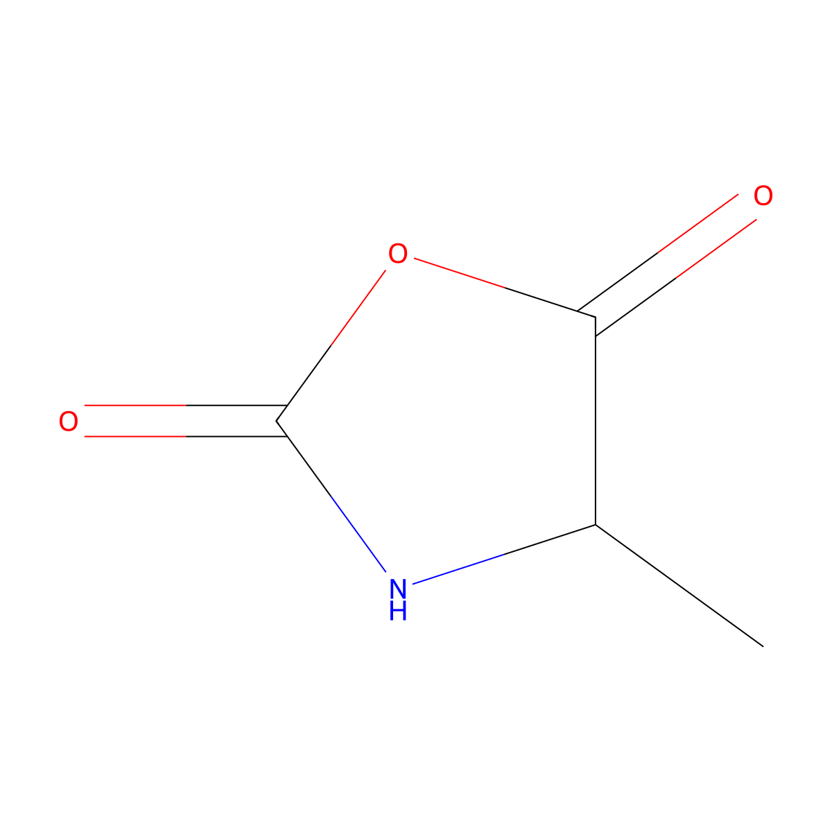 (S)-4-Methyloxazolidine-2,5-dione molecular structure, CAS 2224-52-4