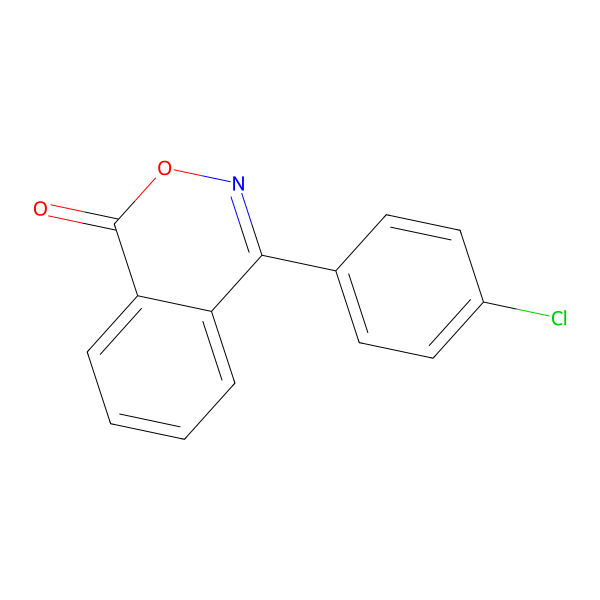 4-(4-chlorophenyl)-1H-2,3-benzoxazin-1-one molecular structure, CAS 2224-83-1