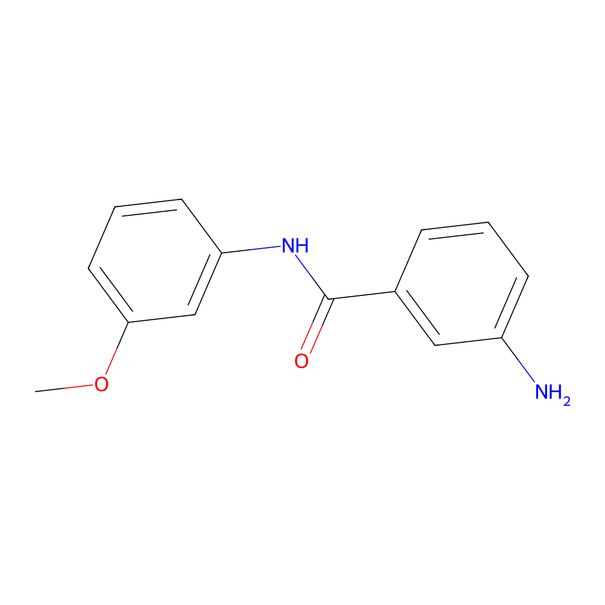 3-amino-N-(3-methoxyphenyl)benzamide molecular structure, CAS 22240-96-6
