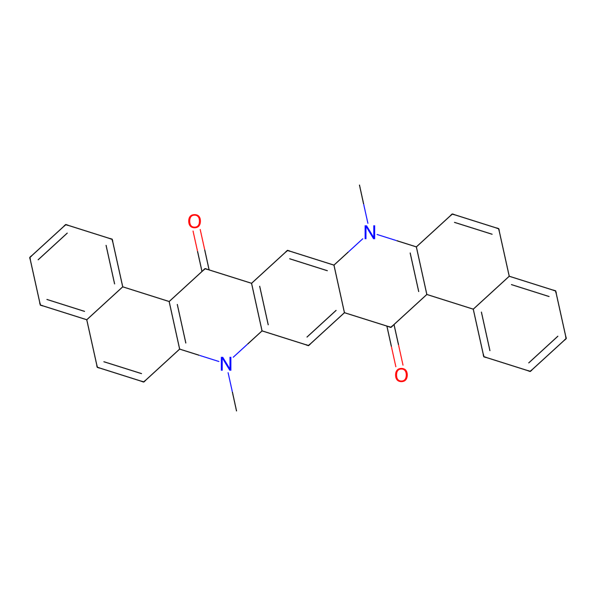 7,16-dihydro-7,16-dimethylbenzoabenzo5,6quino3,2-Iacridine-9,18-dione molecular structure, CAS 222402-86-0