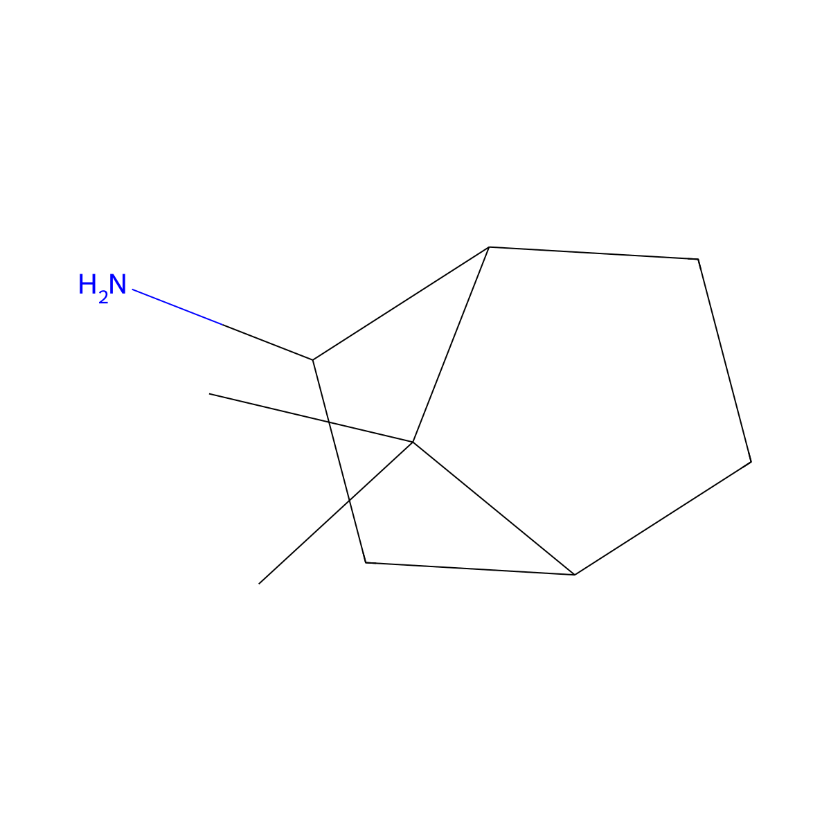 7,7-Dimethylbicyclo[2.2.1]heptan-2-amine molecular structure, CAS 22243-39-6