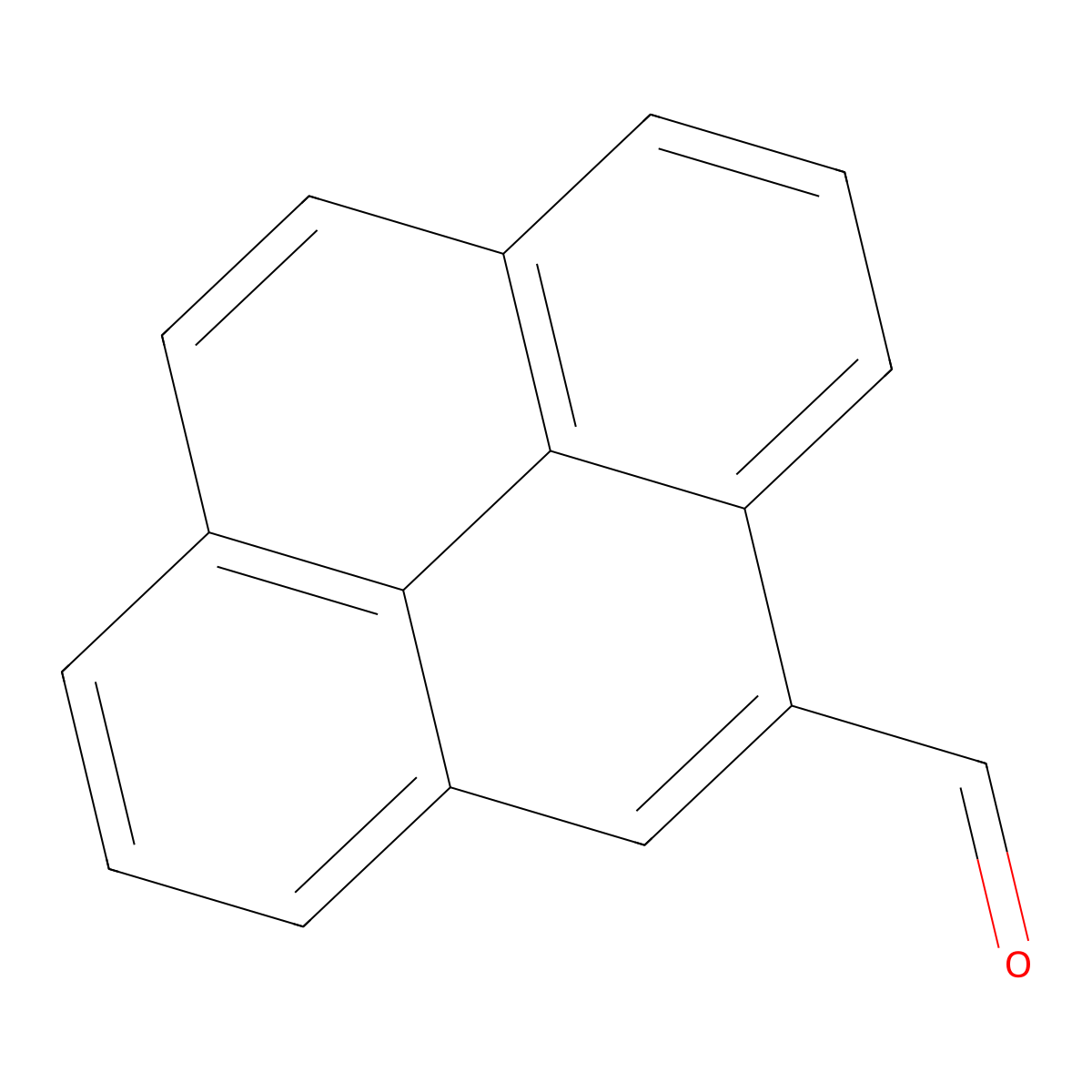 Pyrene-4-carbaldehyde molecular structure, CAS 22245-51-8