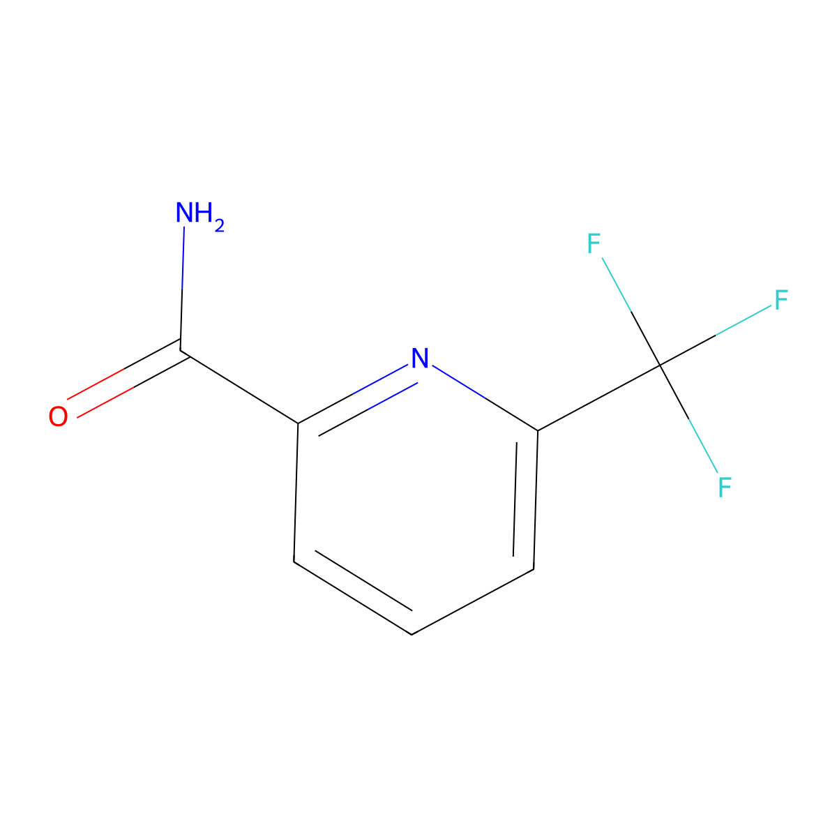 6-(Trifluoromethyl)pyridine-2-carboxamide molecular structure, CAS 22245-84-7