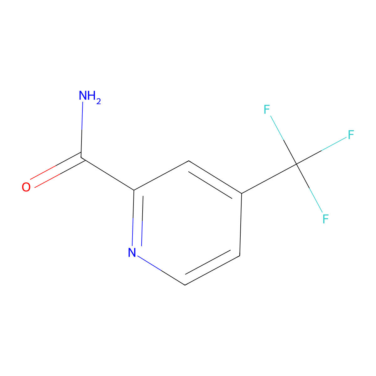 4-(Trifluoromethyl)picolinamide molecular structure, CAS 22245-87-0