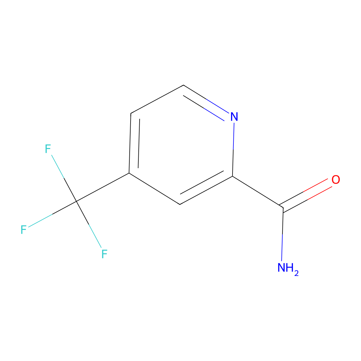 4-(Trifluoromethyl)picolinamide molecular structure, CAS 22245-87-0