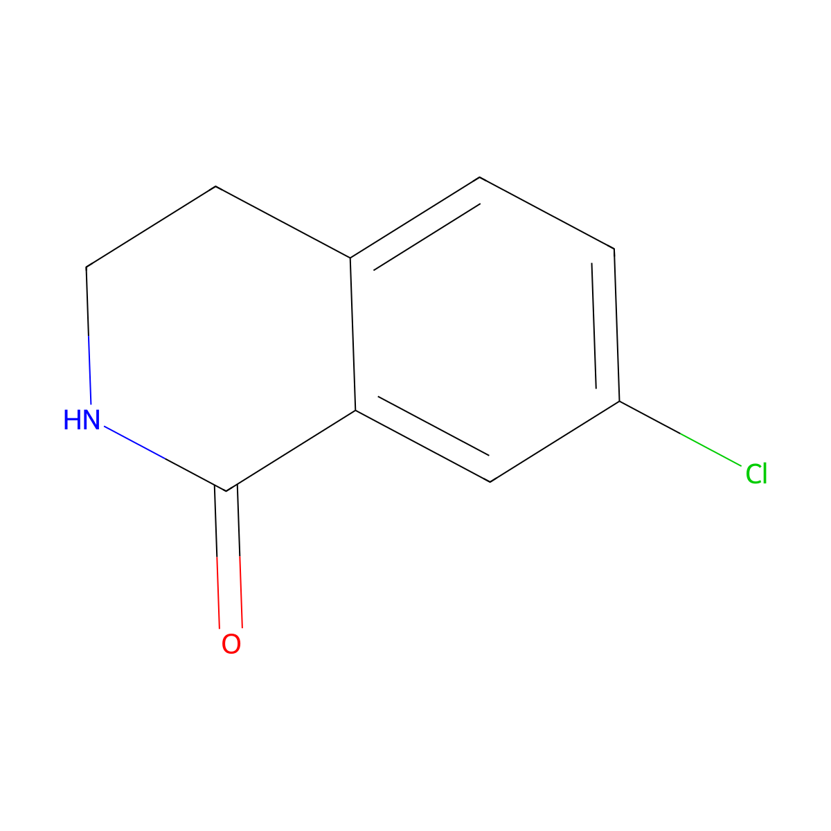 7-Chloro-1,2,3,4-tetrahydroisoquinolin-1-one molecular structure, CAS 22245-95-0