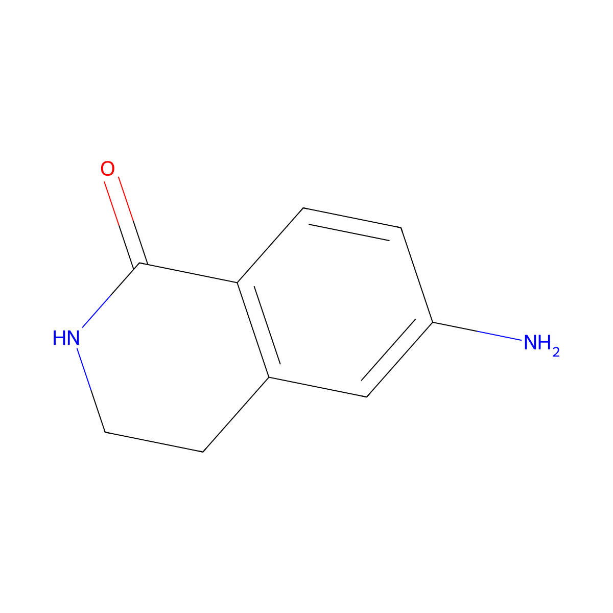 6-Amino-1,2,3,4-tetrahydroisoquinolin-1-one molecular structure, CAS 22246-00-0