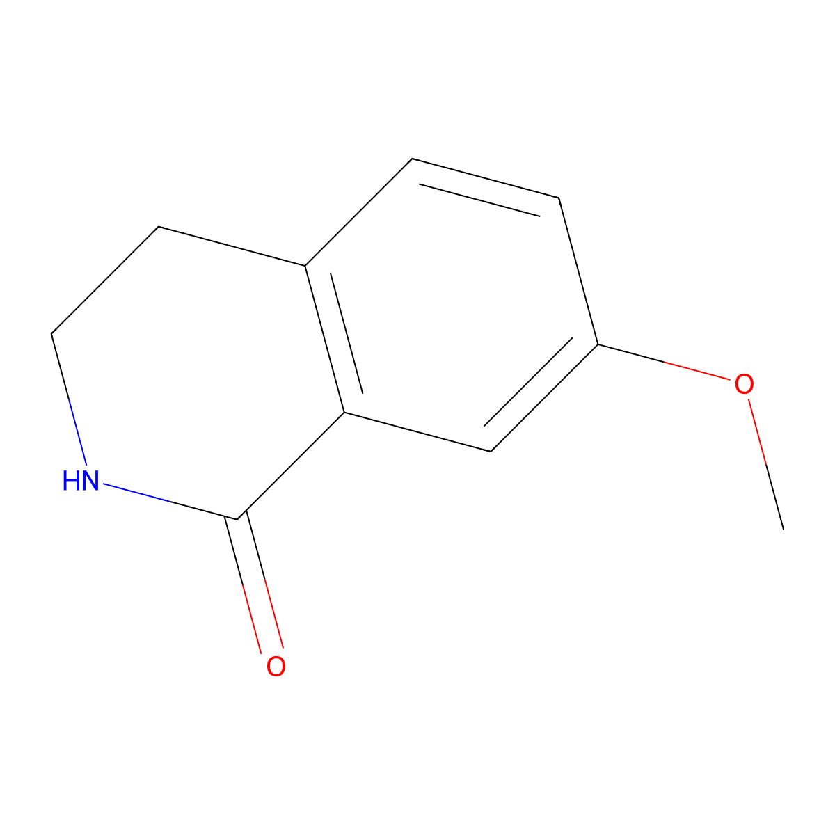 7-Methoxy-3,4-dihydroisoquinolin-1(2H)-one molecular structure, CAS 22246-04-4
