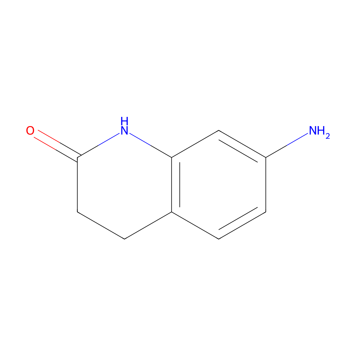 7-amino-3,4-dihydro-1H-quinolin-2-one molecular structure, CAS 22246-07-7