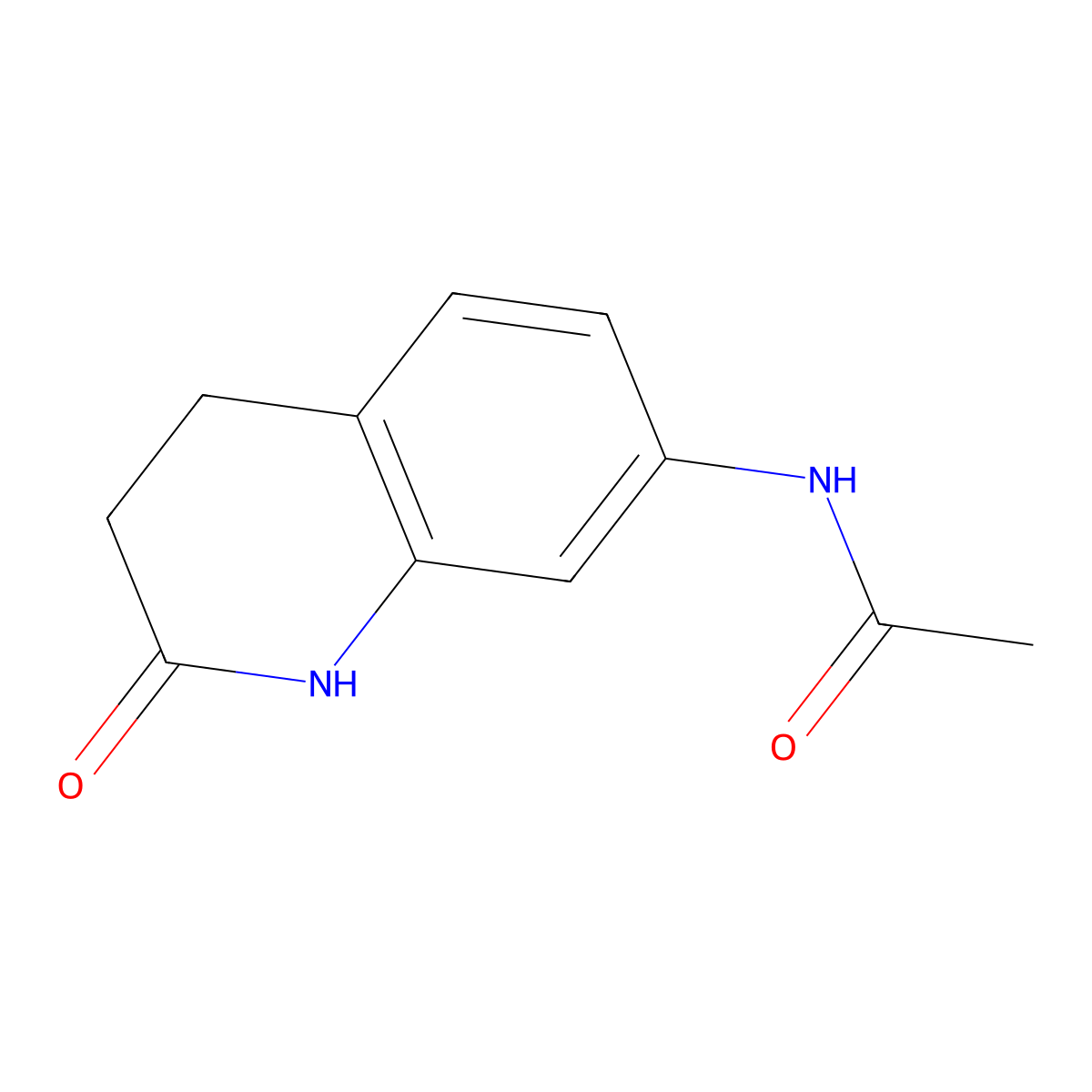 N-(2-oxo-1,2,3,4-tetrahydroquinolin-7-yl)acetamide molecular structure, CAS 22246-08-8
