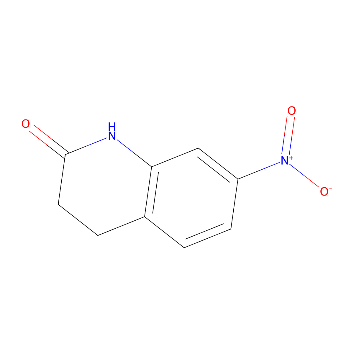 7-Nitro-3,4-dihydroquinolin-2(1H)-one molecular structure, CAS 22246-10-2