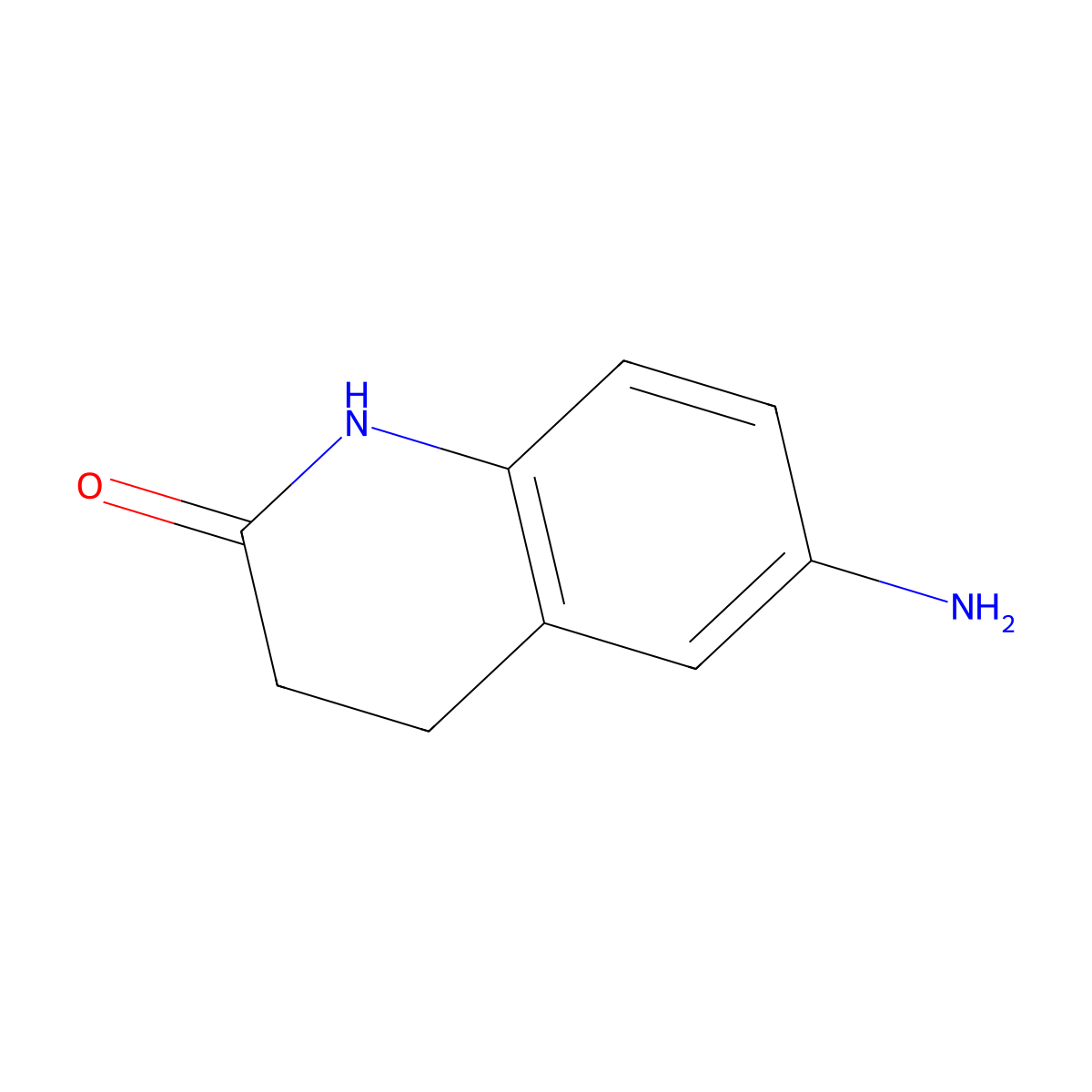 6-amino-3,4-dihydroquinolin-2(1H)-one molecular structure, CAS 22246-13-5