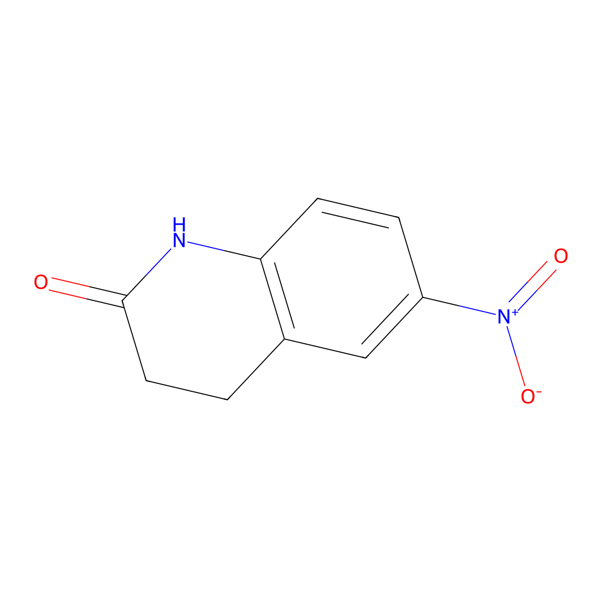 6-Nitro-3,4-dihydroquinolin-2(1H)-one molecular structure, CAS 22246-16-8