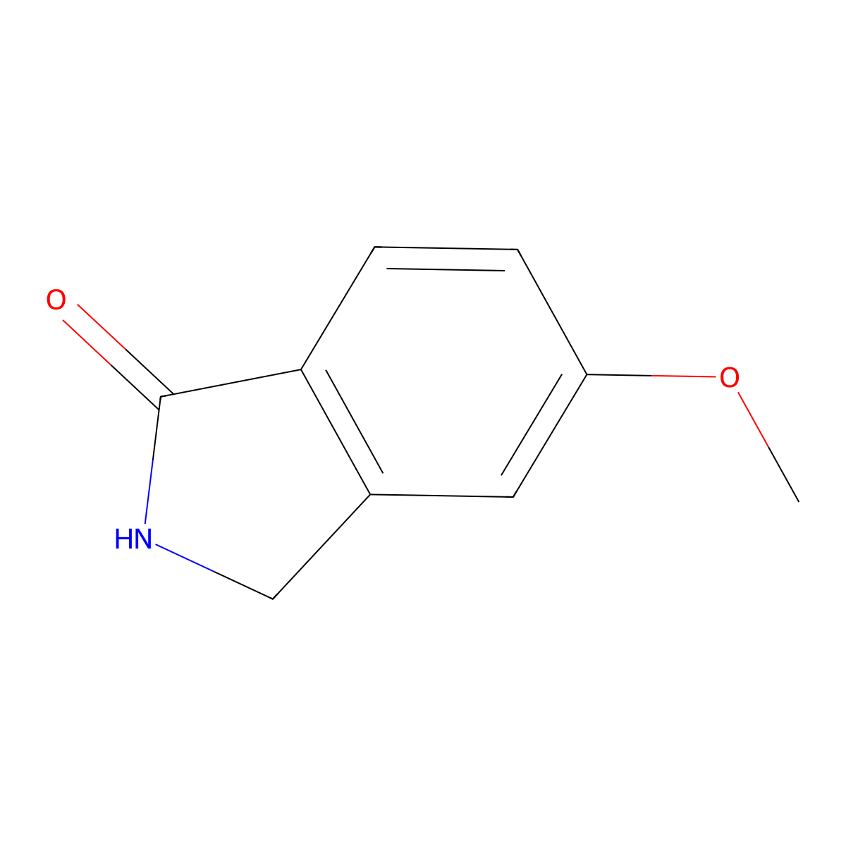 5-methoxy-2,3-dihydro-1H-isoindol-1-one molecular structure, CAS 22246-66-8