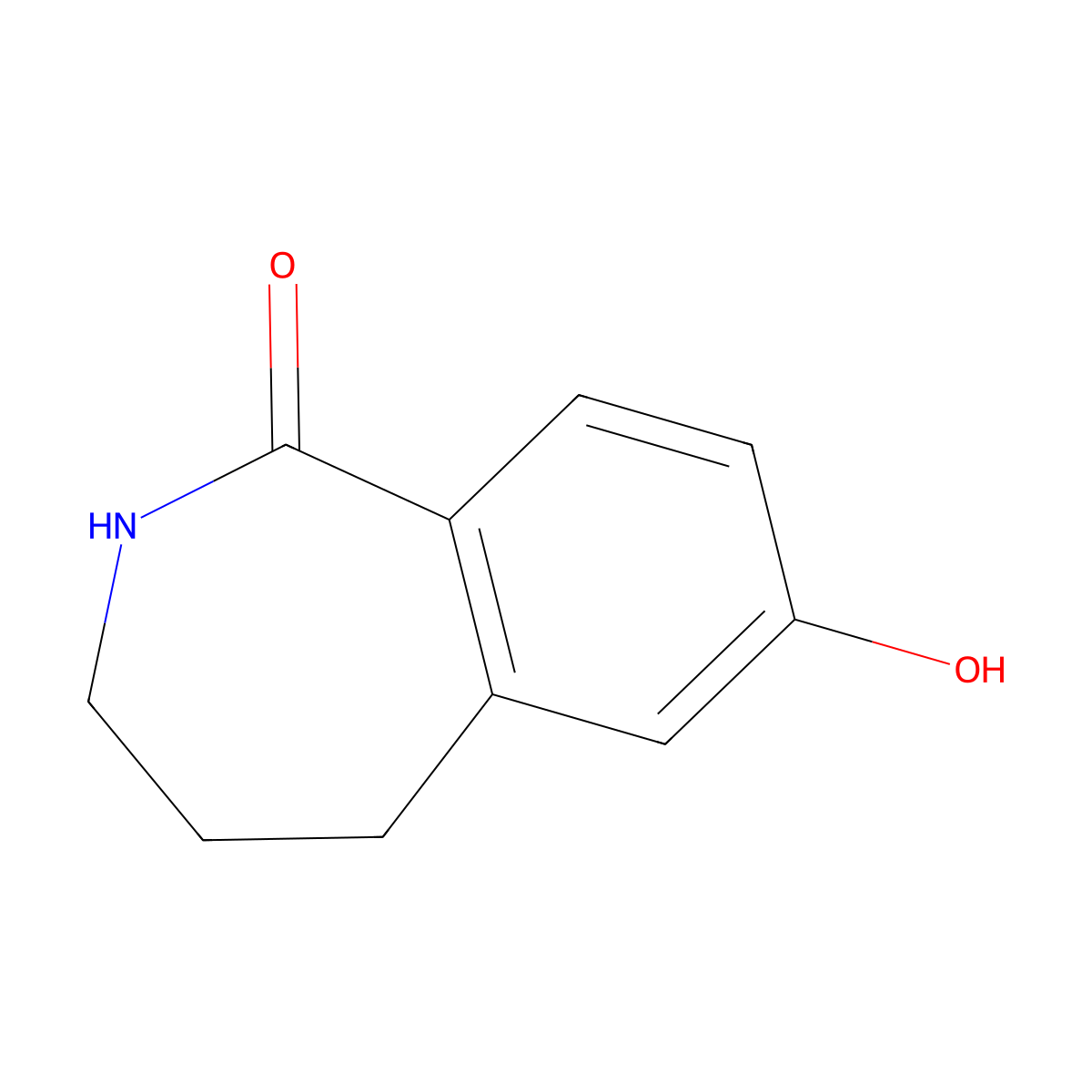 7-hydroxy-2,3,4,5-tetrahydro-1H-2-benzazepin-1-one molecular structure, CAS 22246-81-7