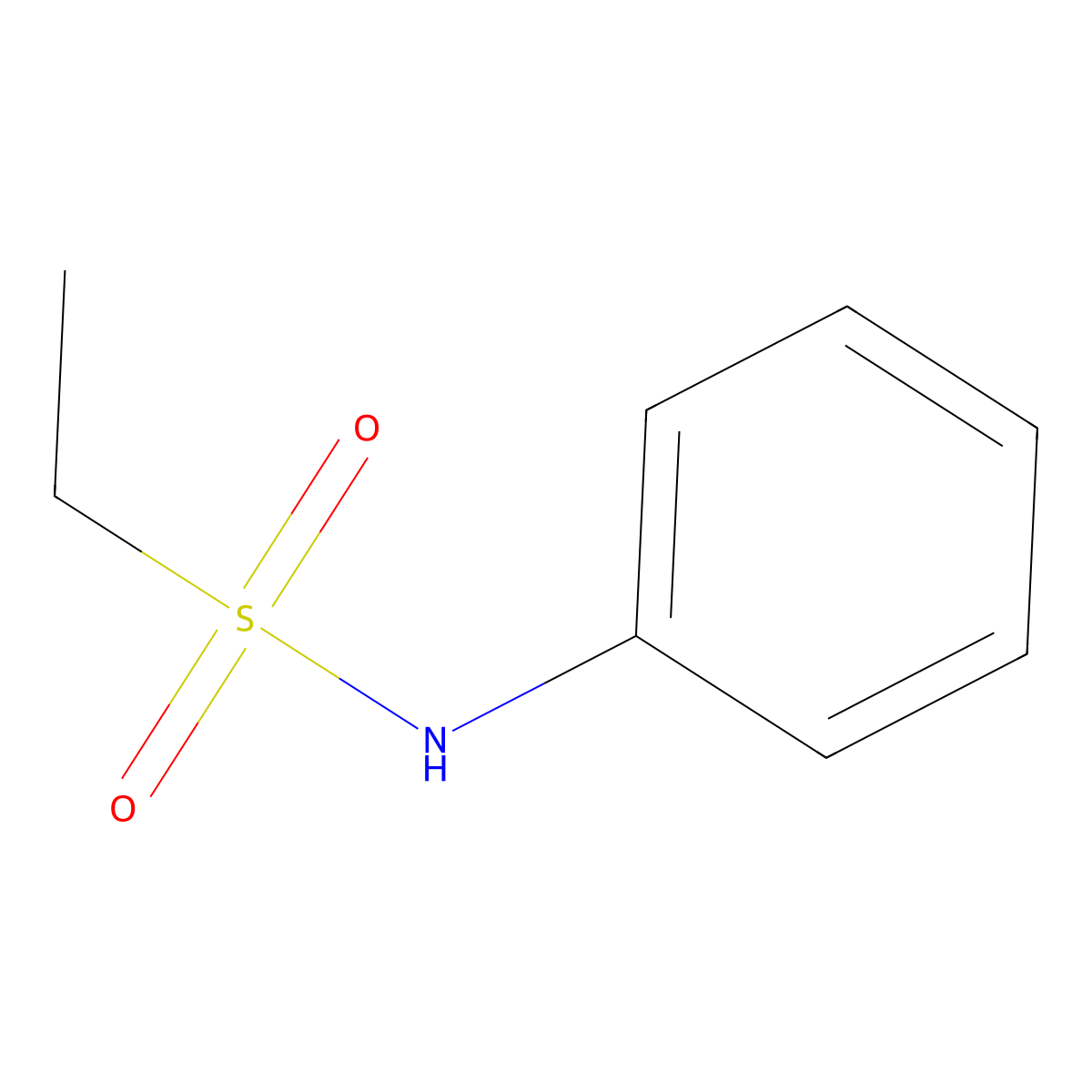N-phenylethanesulfonamide molecular structure, CAS 2225-19-6