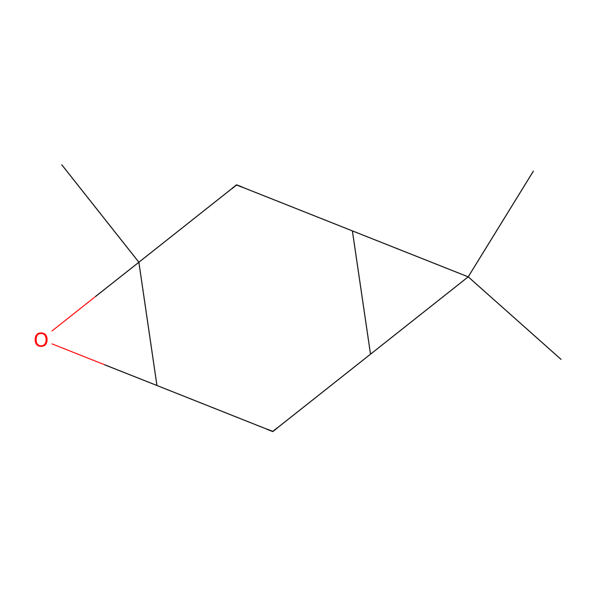 3,8,8-Trimethyl-4-oxatricyclo[5.1.0.03,5]octane molecular structure, CAS 2225-98-1