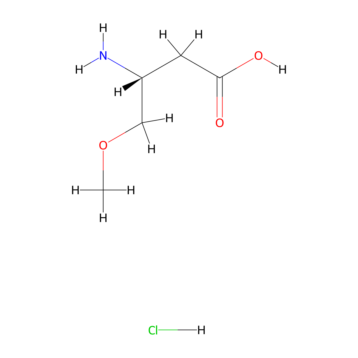 (3R)-3-amino-4-methoxybutanoic acid hydrochloride molecular structure, CAS 2225126-66-7