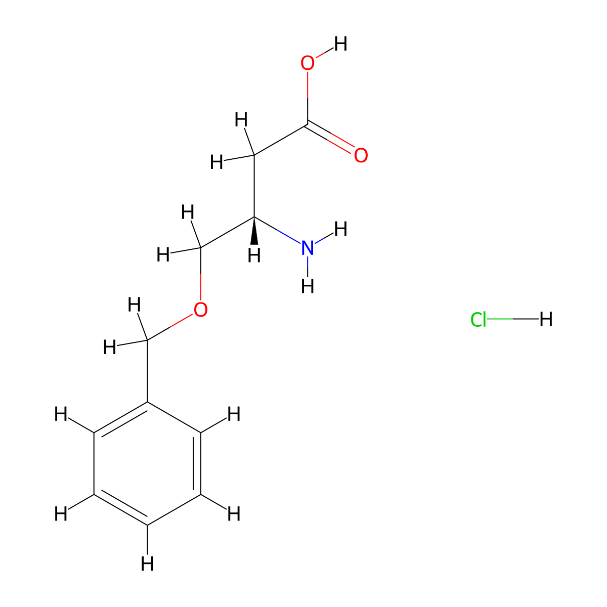 (3S)-3-amino-4-(benzyloxy)butanoic acid hydrochloride molecular structure, CAS 2225126-96-3