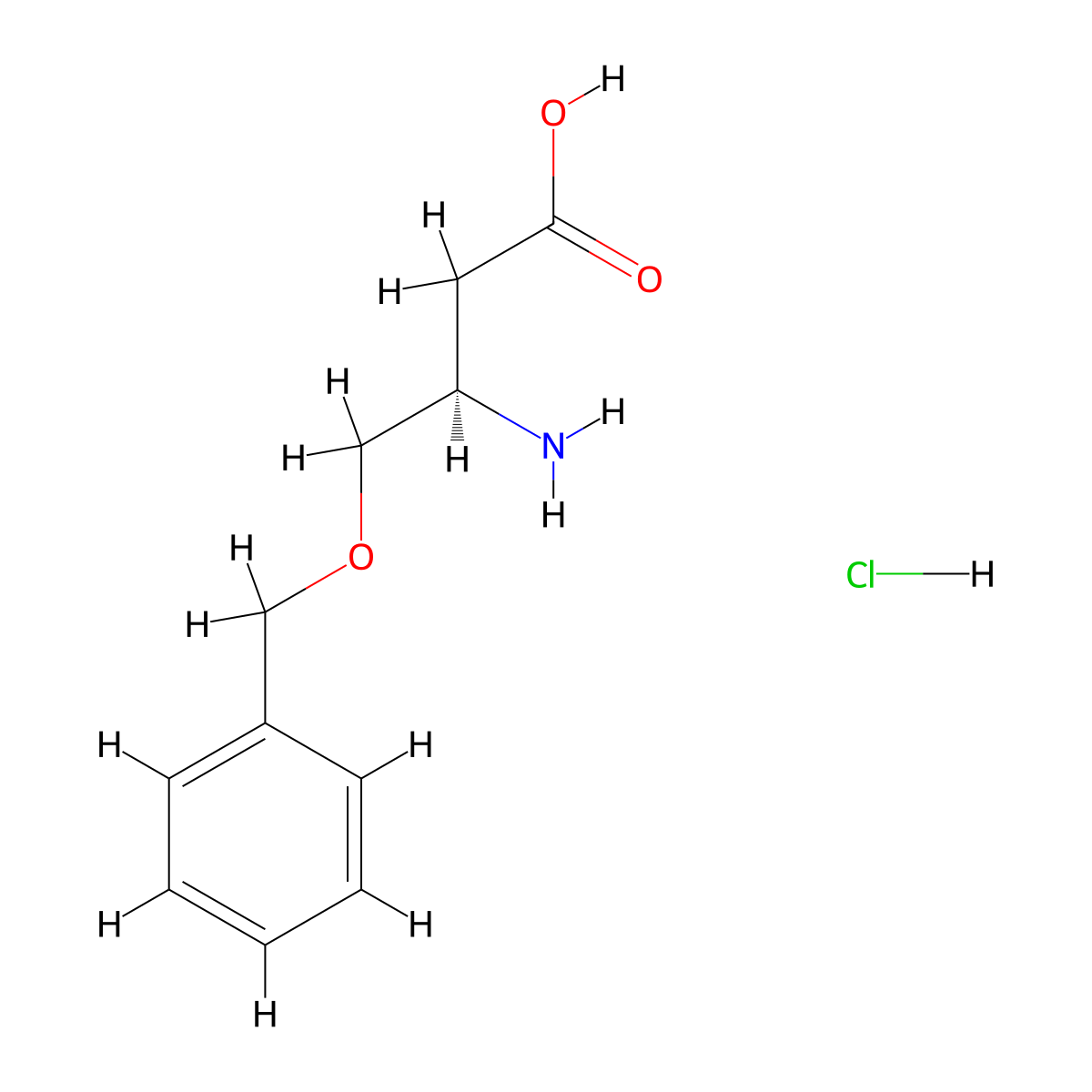 (3R)-3-amino-4-(benzyloxy)butanoic acid hydrochloride molecular structure, CAS 2225127-07-9