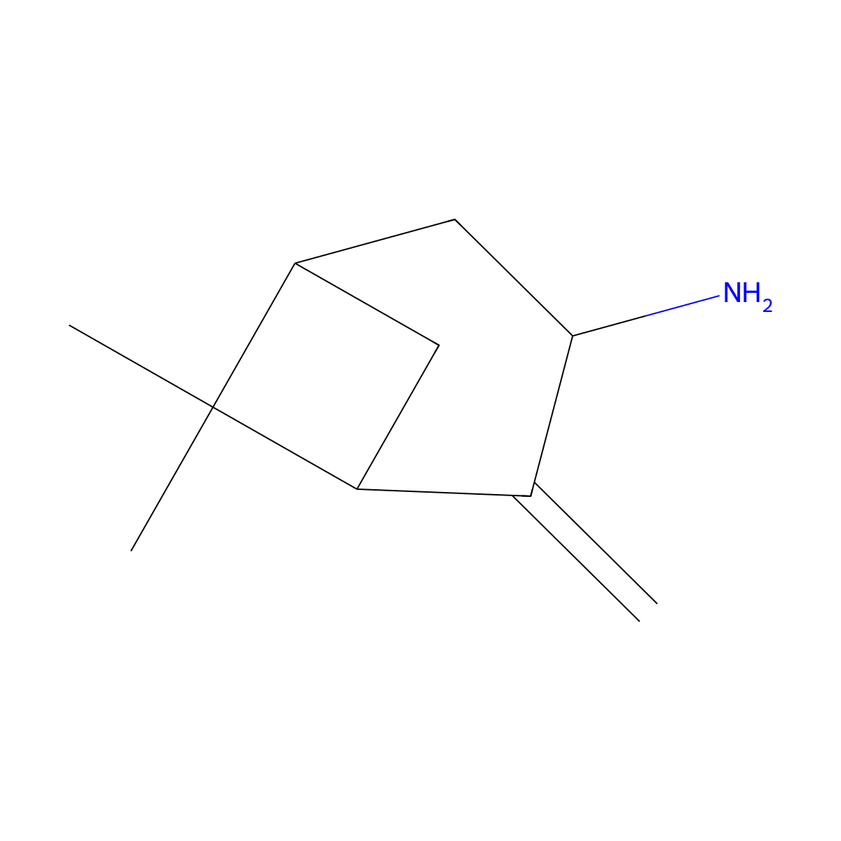(1R,5R)-6,6-dimethyl-2-methylidenebicyclo[3.1.1]heptan-3-amine molecular structure, CAS 2225132-06-7