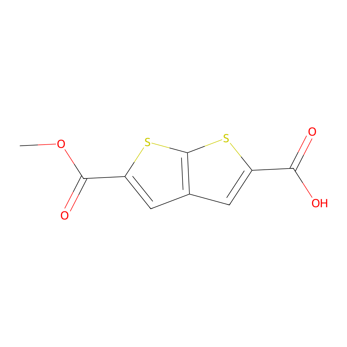 5-(Methoxycarbonyl)thieno[2,3-b]thiophene-2-carboxylic acid molecular structure, CAS 2225136-06-9