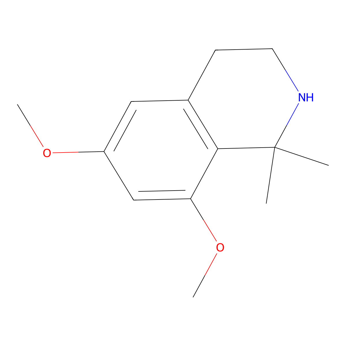 6,8-Dimethoxy-1,1-dimethyl-1,2,3,4-tetrahydroisoquinoline molecular structure, CAS 2225136-13-8