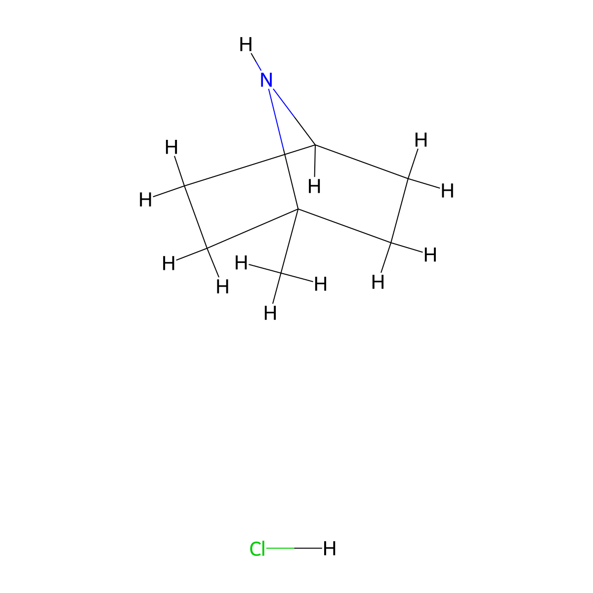 1-Methyl-7-azabicyclo[2.2.1]heptane hydrochloride molecular structure, CAS 2225136-17-2