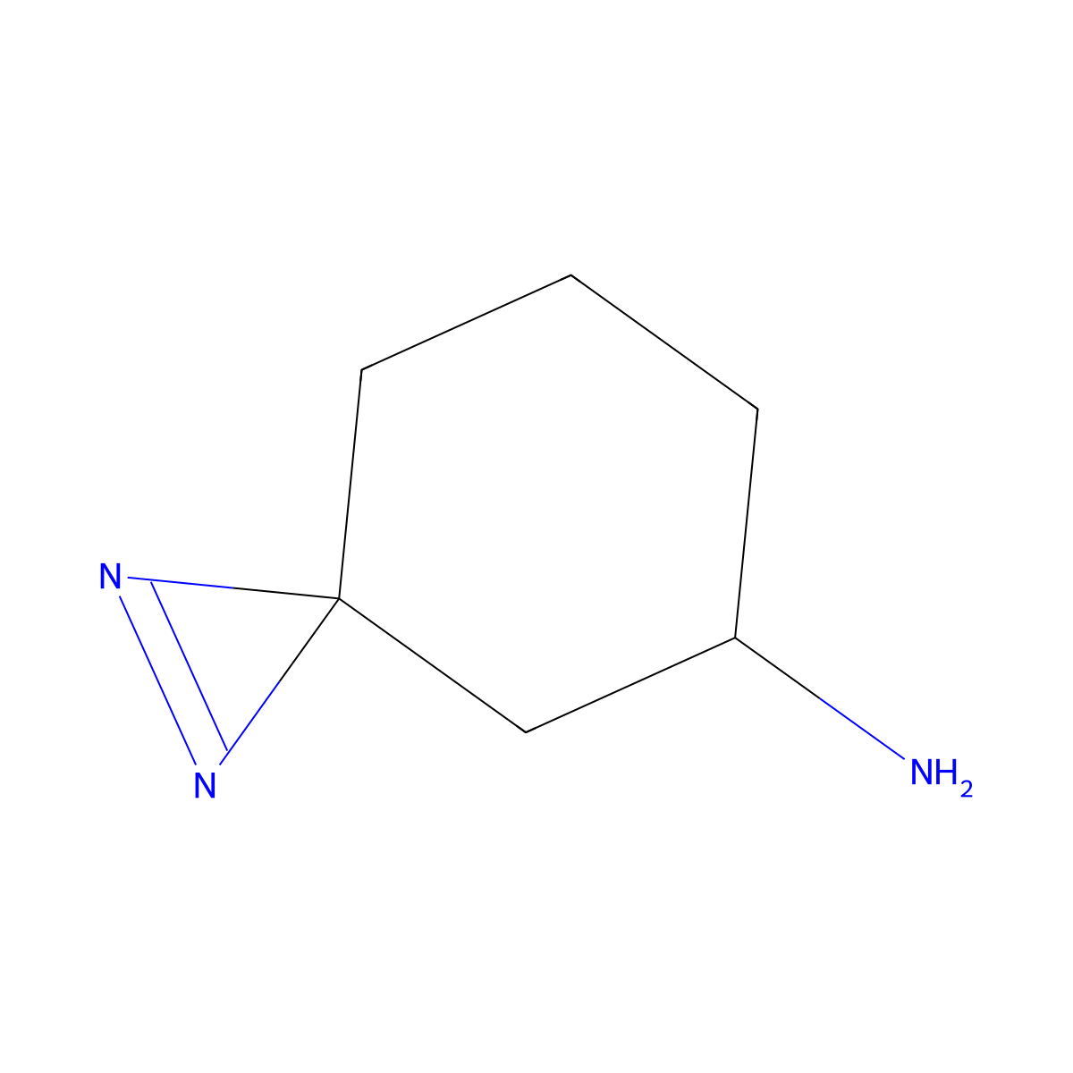 1,2-Diazaspiro[2.5]oct-1-en-5-amine molecular structure, CAS 2225141-66-0