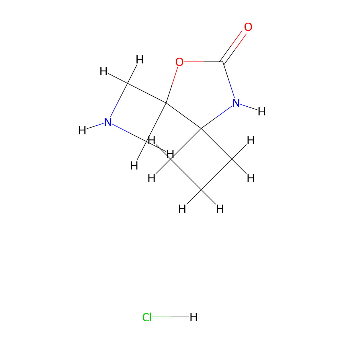 11-Oxa-2,9-diazadispiro[3.0.3^{5}.3^{4}]undecan-10-one hydrochloride molecular structure, CAS 2225142-04-9