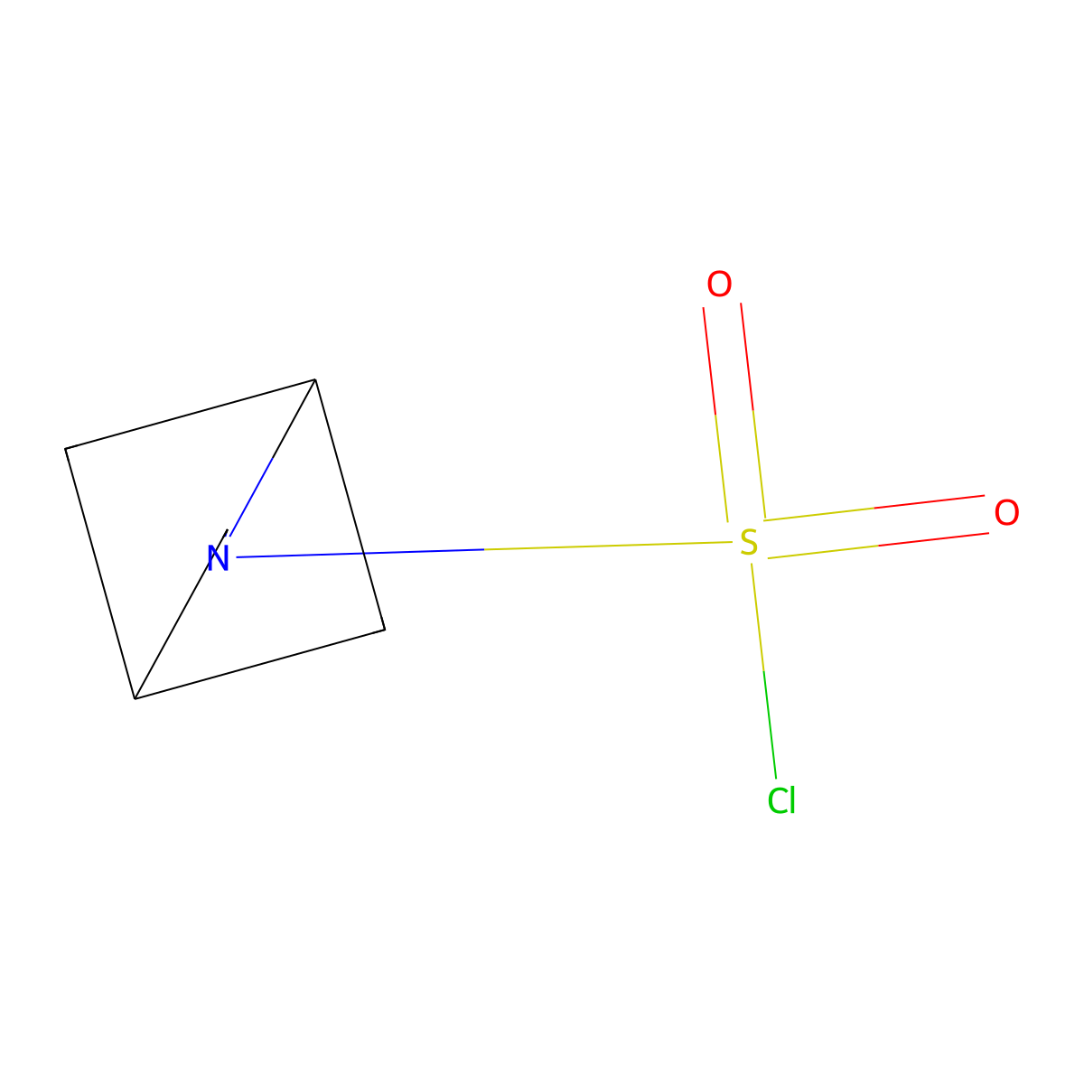 2-Azabicyclo[2.1.1]hexane-2-sulfonyl chloride molecular structure, CAS 2225142-06-1