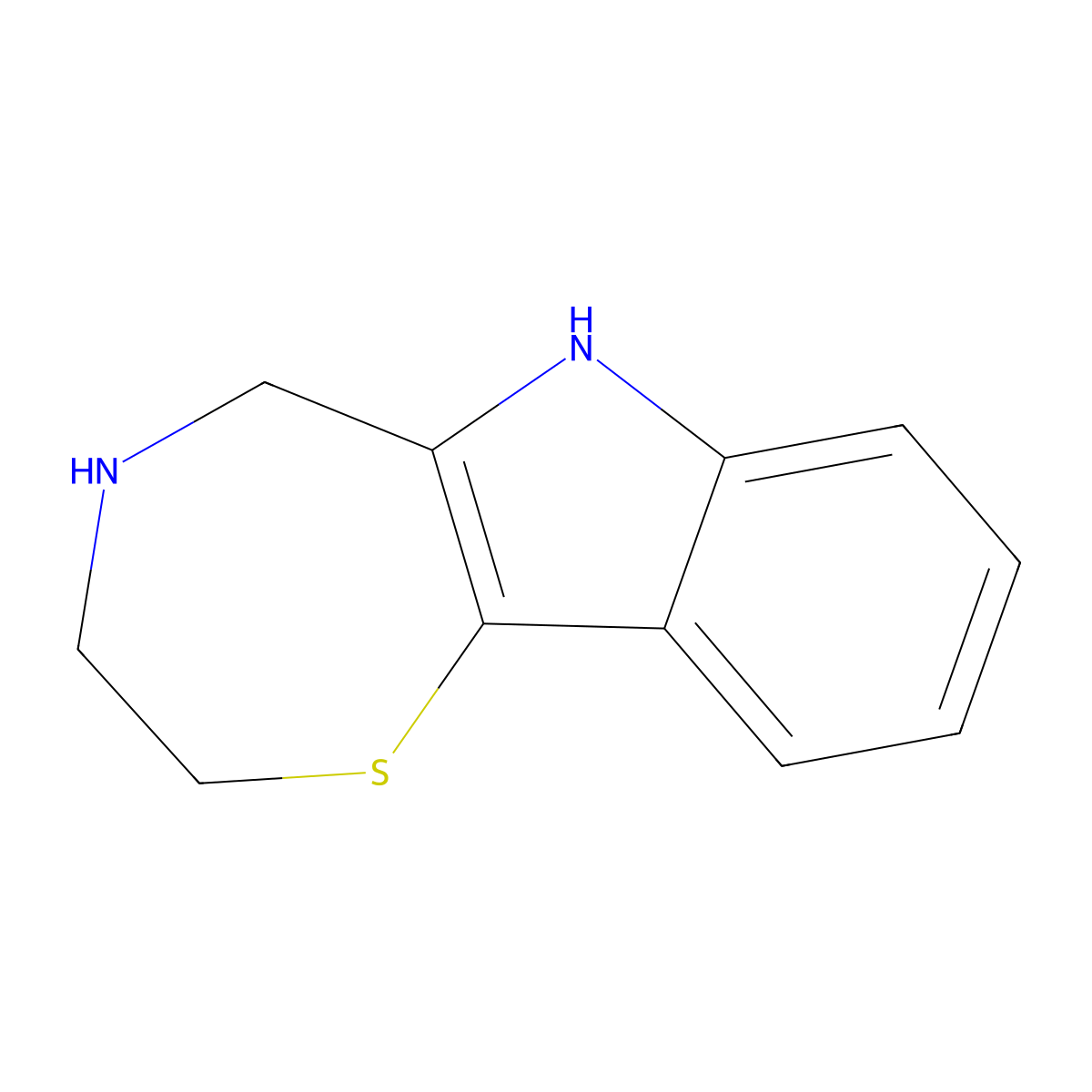2H,3H,4H,5H,6H-[1,4]thiazepino[6,7-b]indole molecular structure, CAS 2225142-29-8
