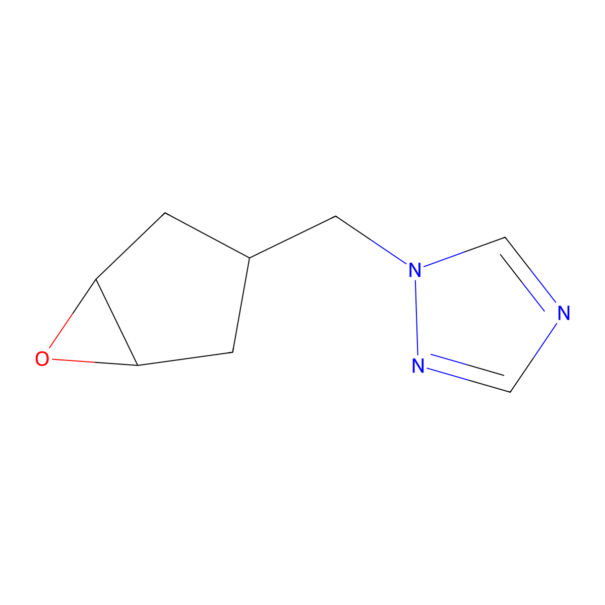 1-({6-Oxabicyclo[3.1.0]hexan-3-yl}methyl)-1h-1,2,4-triazole molecular structure, CAS 2225142-37-8