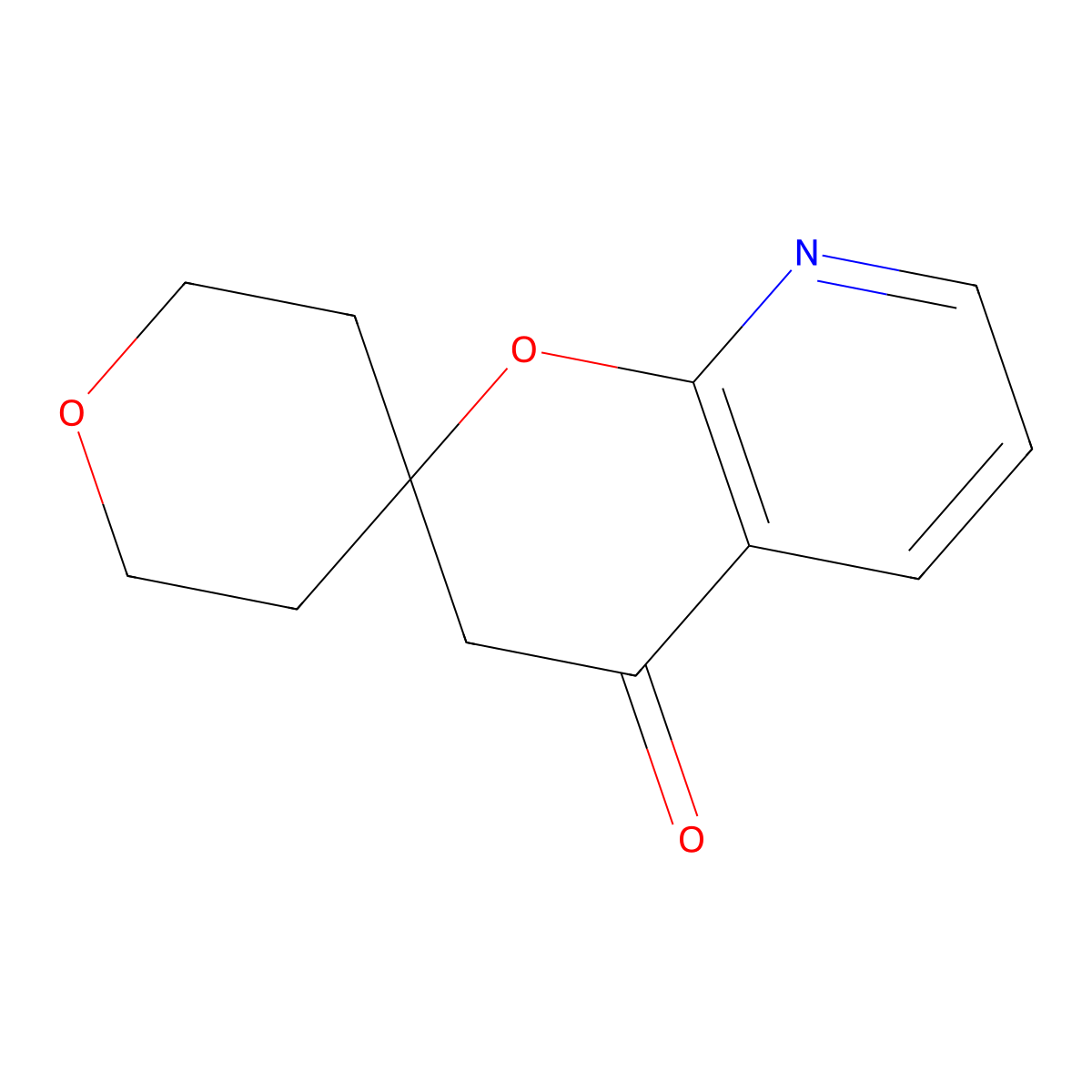 3',4'-Dihydrospiro[oxane-4,2'-pyrano[2,3-b]pyridine]-4'-one molecular structure, CAS 2225142-42-5