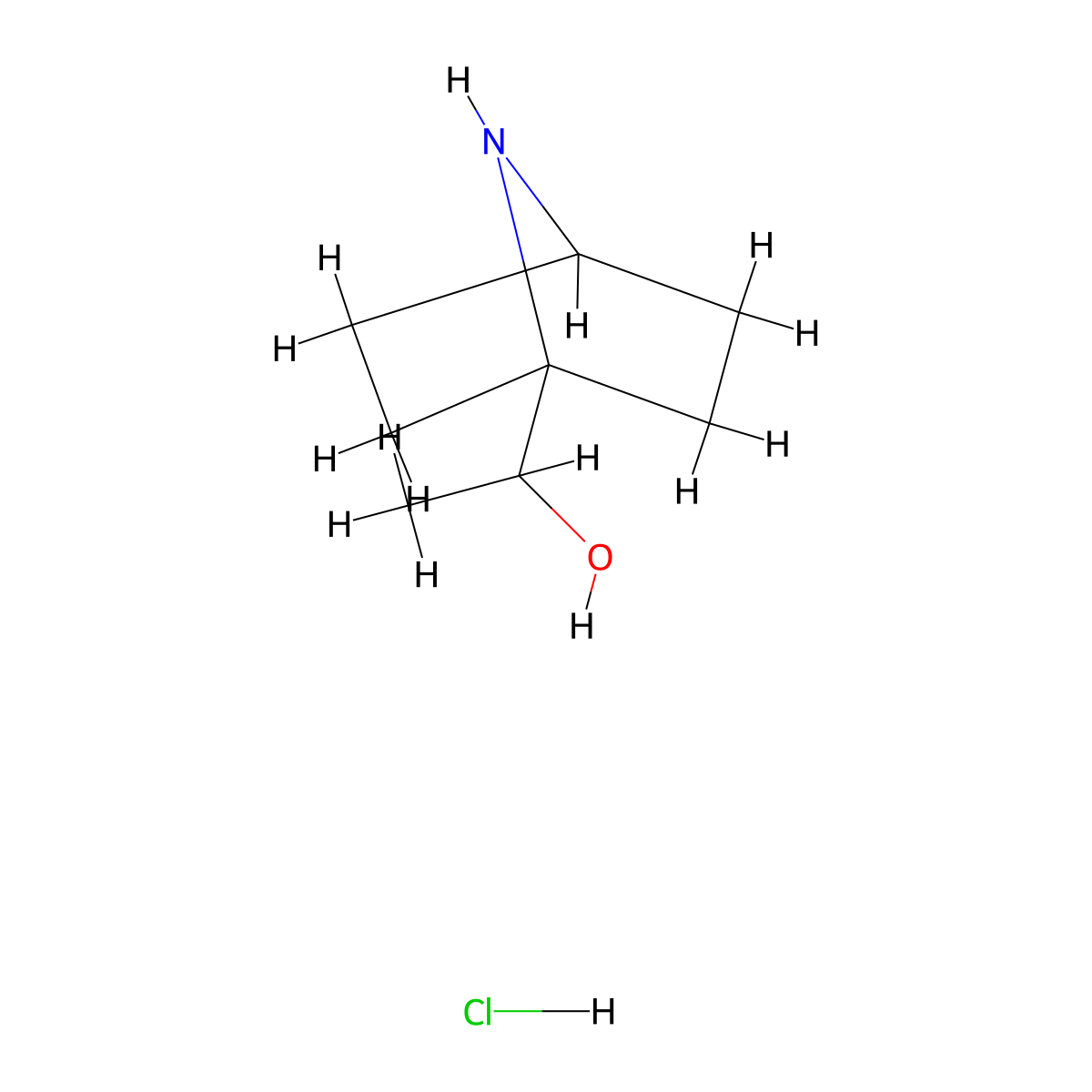 1-{7-Azabicyclo[2.2.1]heptan-1-yl}ethan-1-ol hydrochloride molecular structure, CAS 2225142-52-7