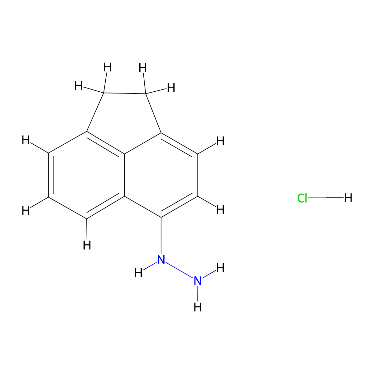 (1,2-Dihydroacenaphthylen-5-yl)hydrazine hydrochloride molecular structure, CAS 2225143-99-5