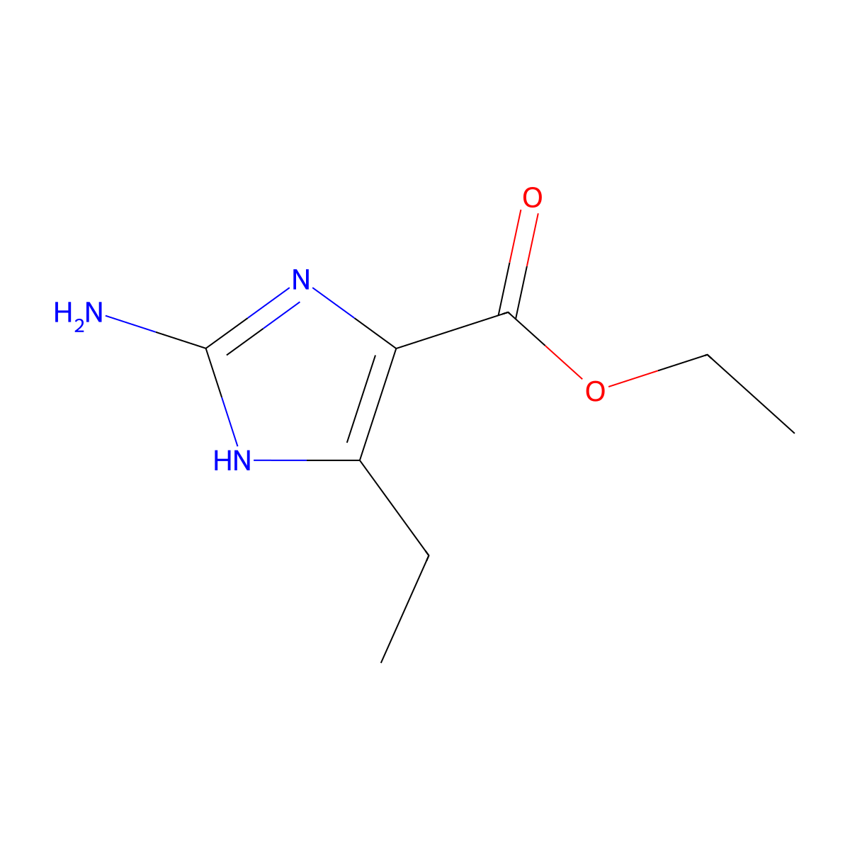 ethyl 2-amino-4-ethyl-1H-imidazole-5-carboxylate molecular structure, CAS 2225144-33-0