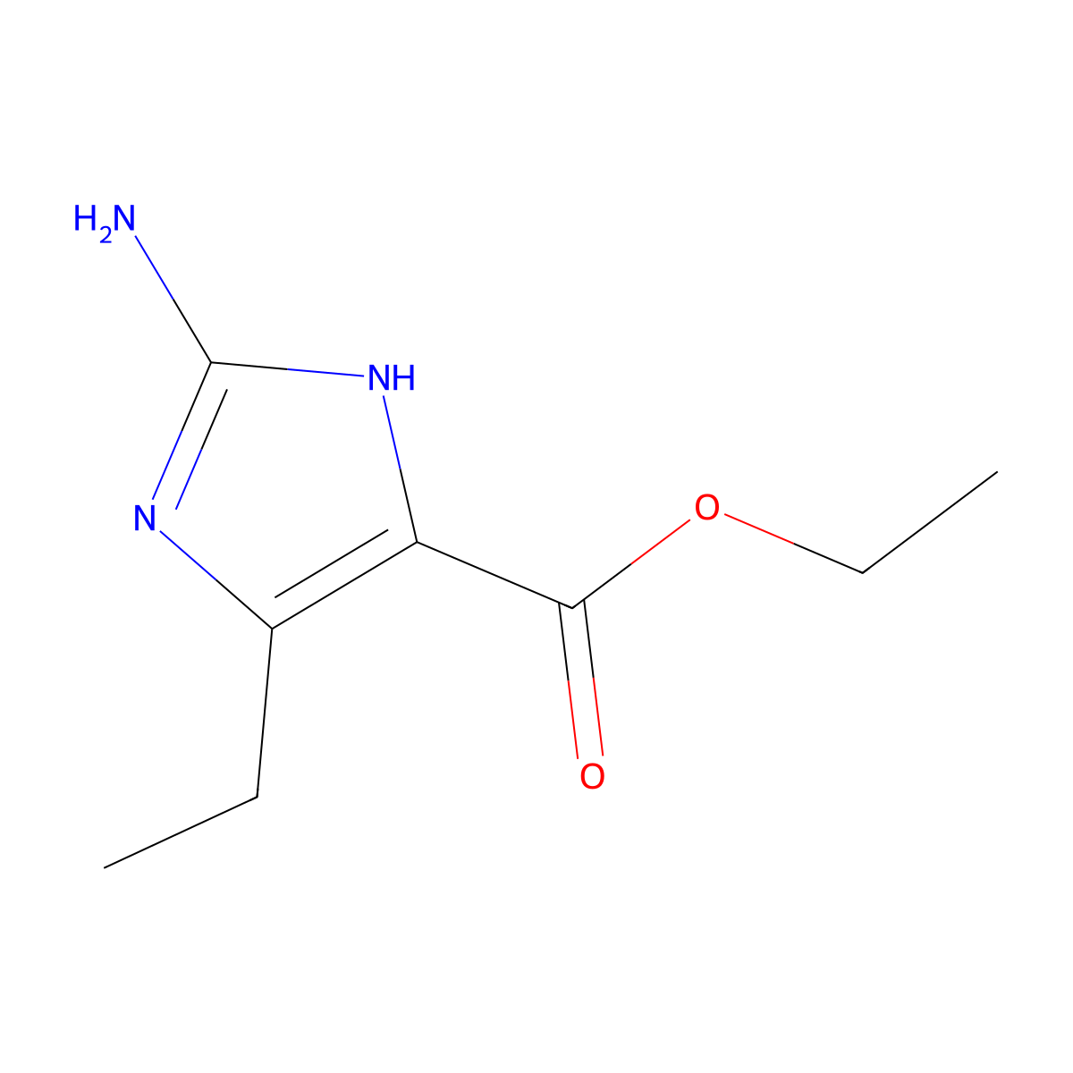 ethyl 2-amino-4-ethyl-1H-imidazole-5-carboxylate molecular structure, CAS 2225144-33-0