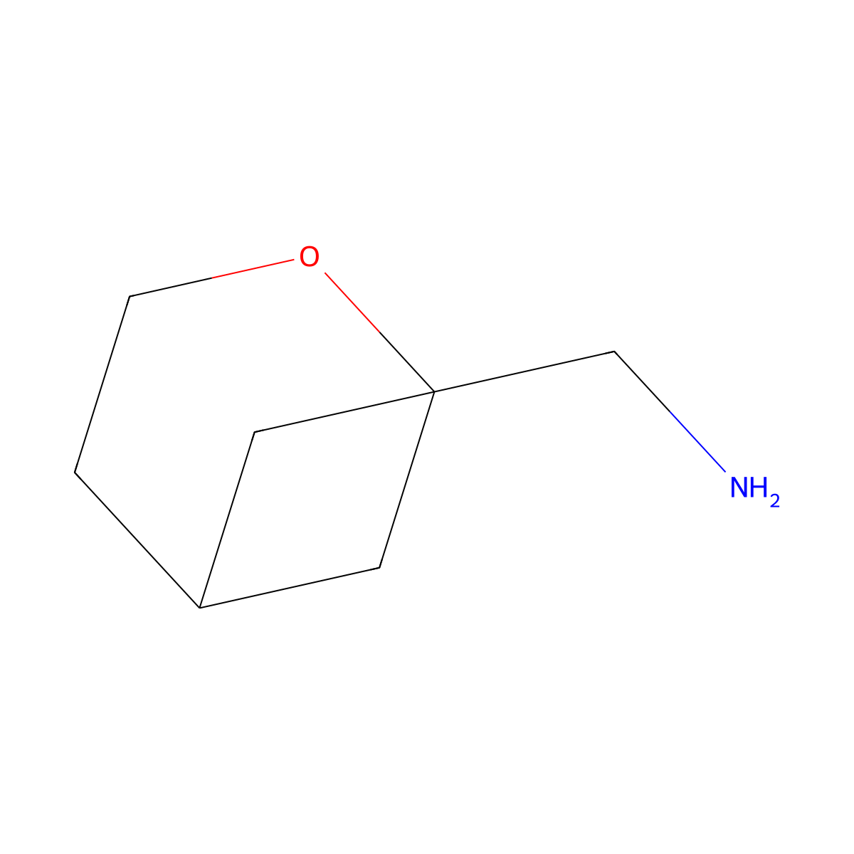 {2-Oxabicyclo[3.1.1]heptan-1-yl}methanamine molecular structure, CAS 2225144-35-2